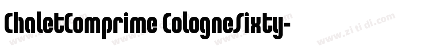 ChaletComprime CologneSixty字体转换